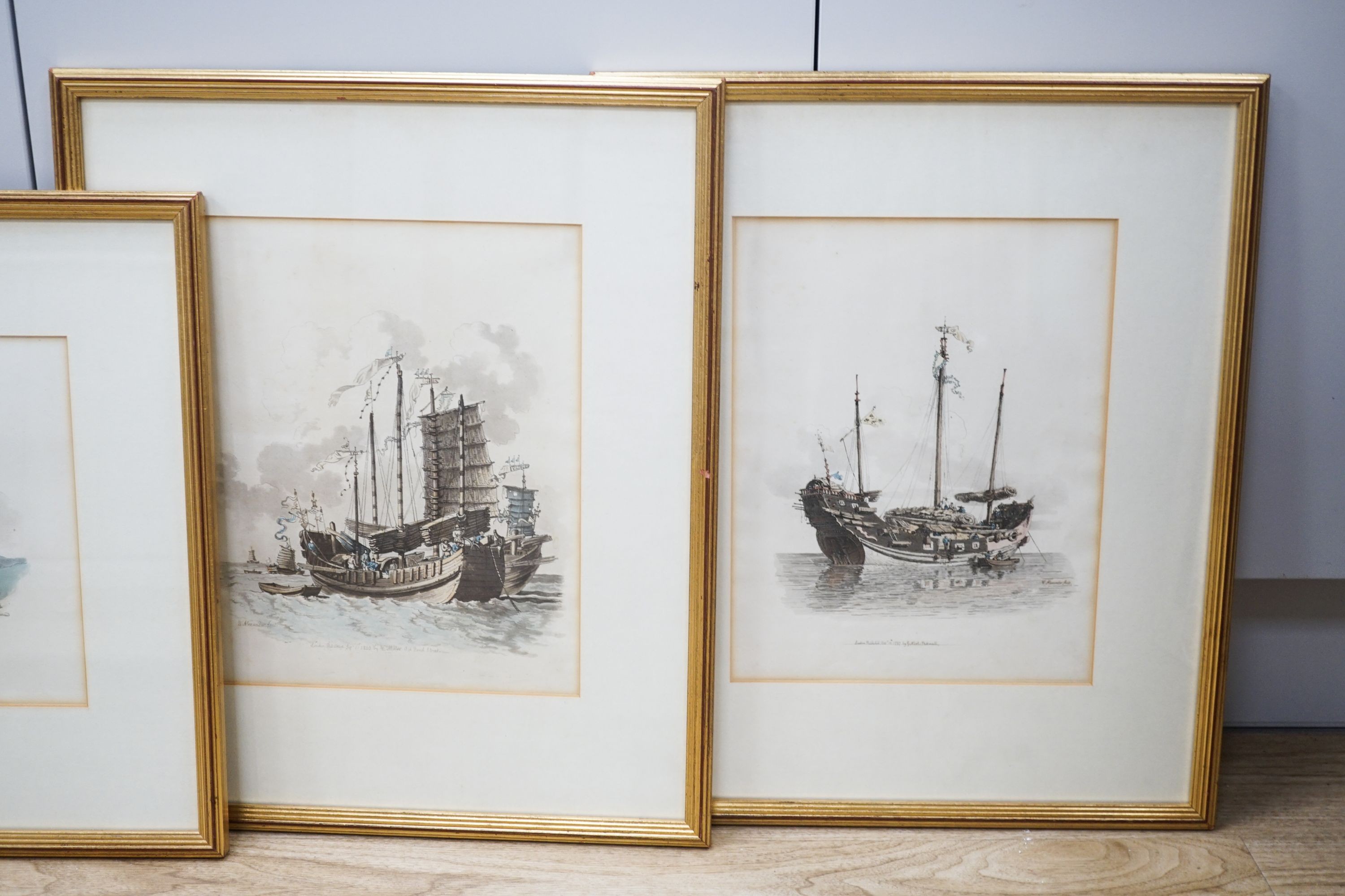 After William Alexander, six coloured lithographs, Views of China, approx. 24 x 31cm